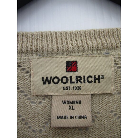 Woolrich Sweater XL Pullover Crewneck Casual Logo Breathable Knit - Picture 9 of 11